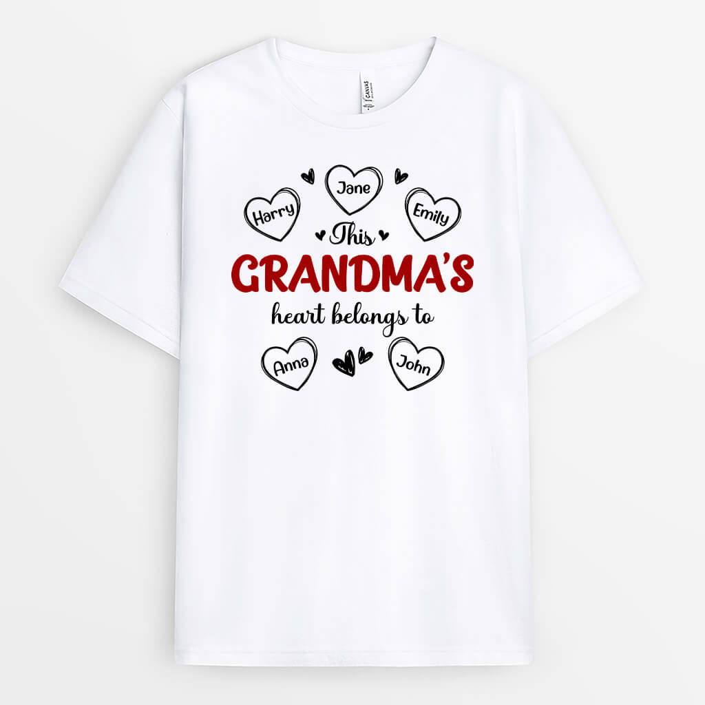 2232AUK1 personalised this best grandpas heart belongs to t shirt_2