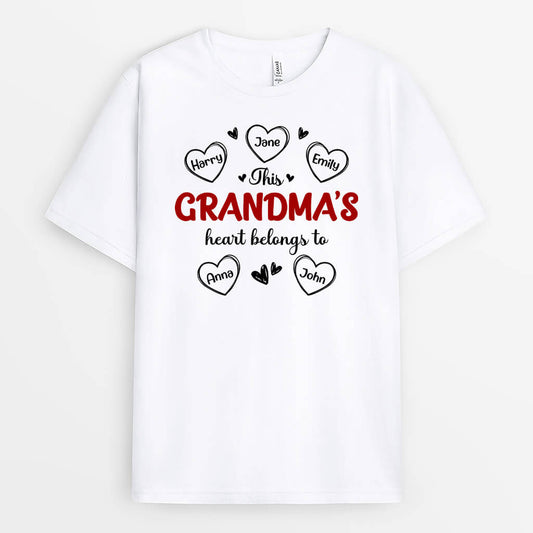 2232AUK1 personalised this best grandpas heart belongs to t shirt_2
