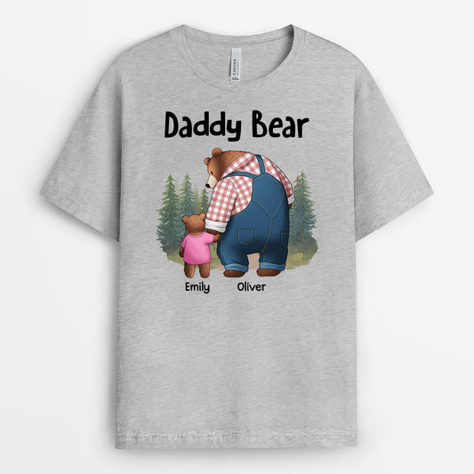 2264AUK1 personalised dad bear t shirt