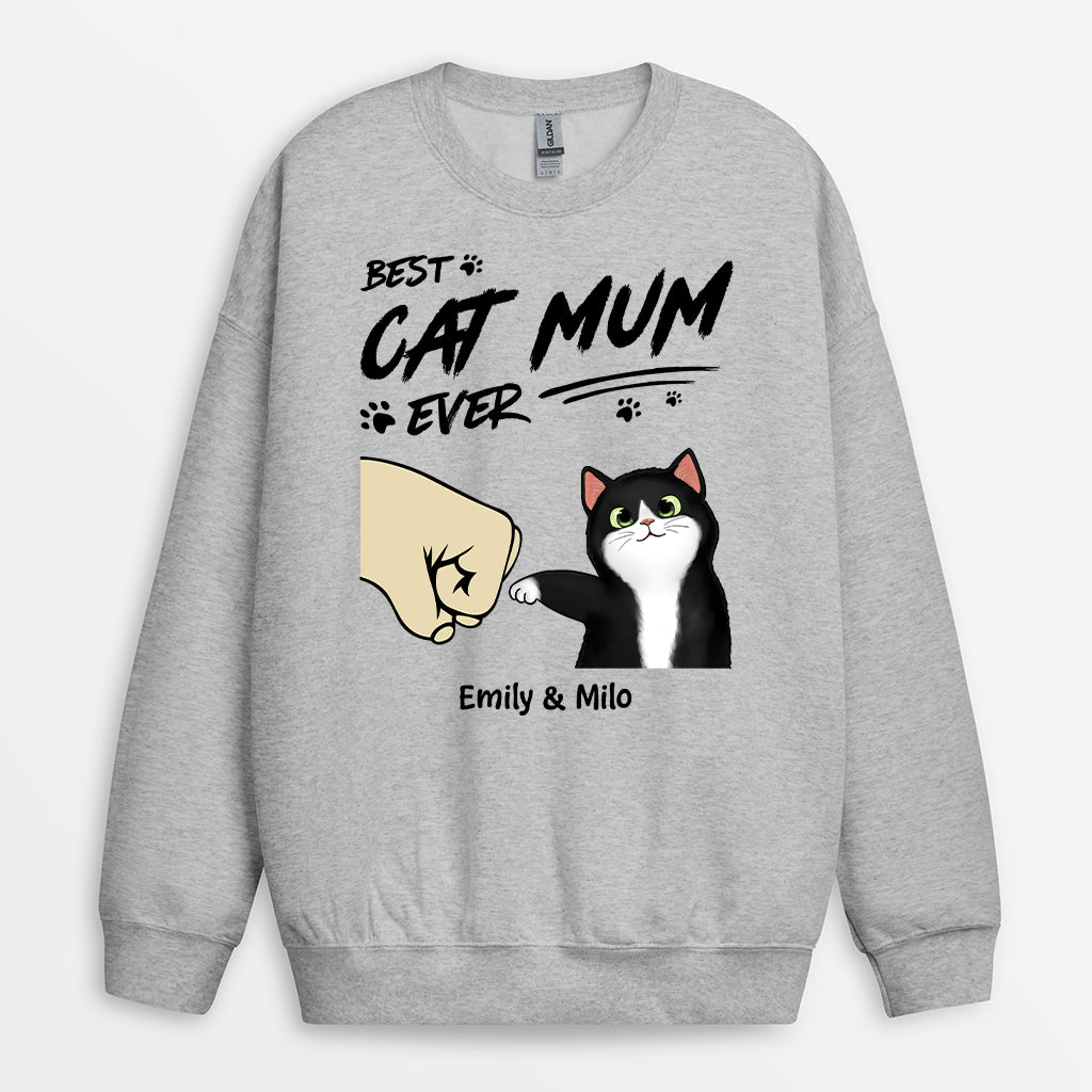 2279WUk2 best cat mom ever sweatshirt personalized gifts for cat lovers 2279W5L5D