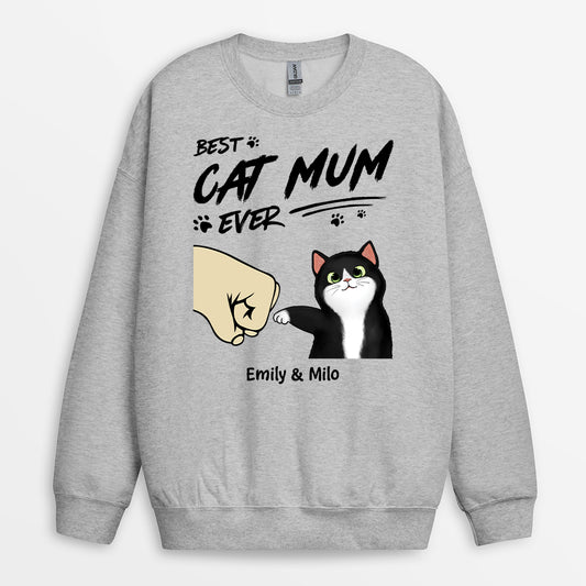 2279WUk2 best cat mom ever sweatshirt personalized gifts for cat lovers 2279W5L5D
