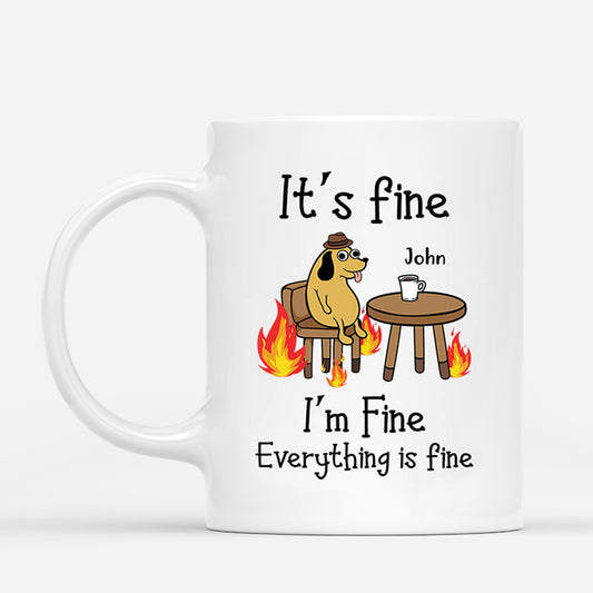 2304MUK1 personalised its fine im fine everything is fine mug_ae0a0453 deed 4add 89e6 5aa4ed7d0e14
