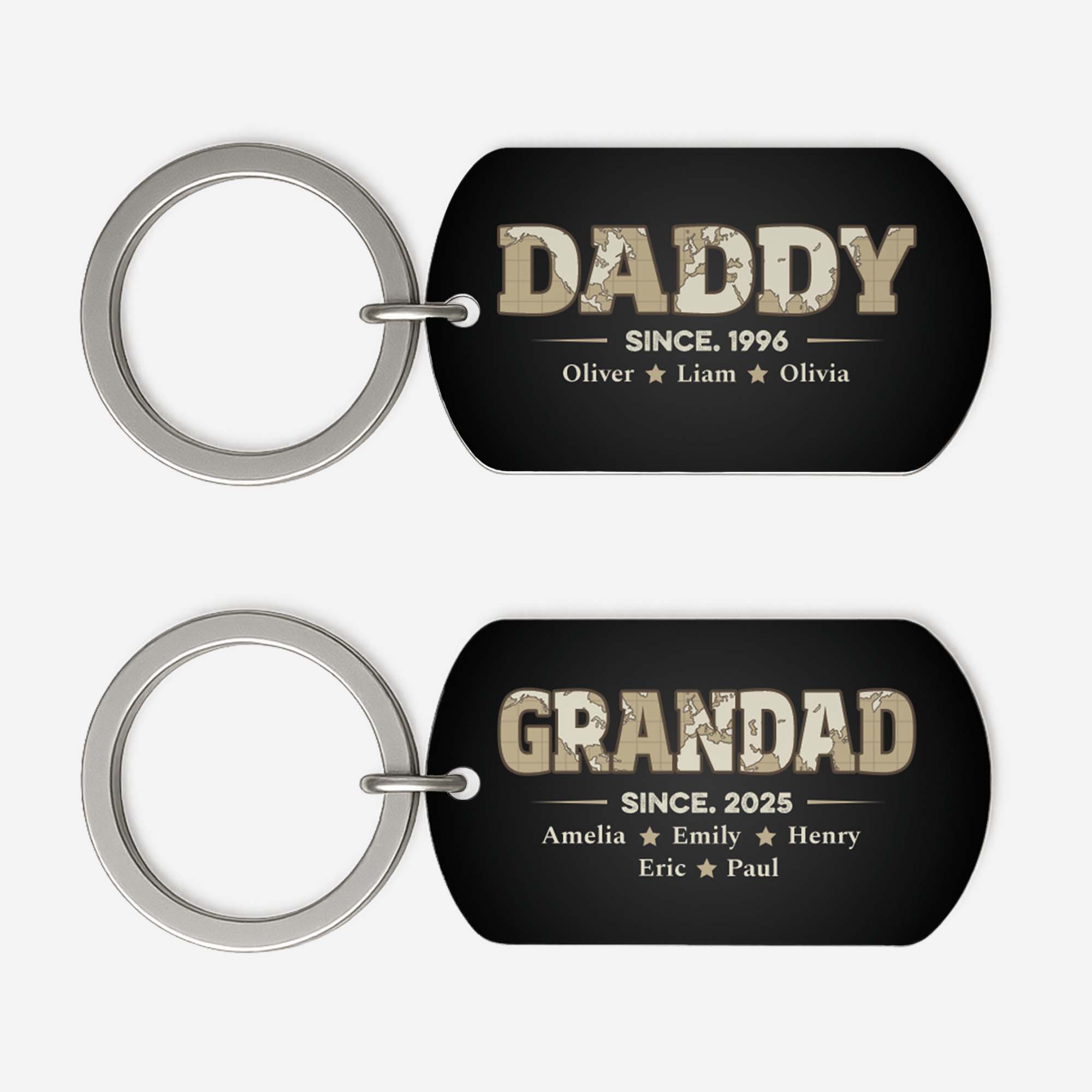 2315JUS1 custom metal keychains gifts for dad and grandpa 2315JTL5B