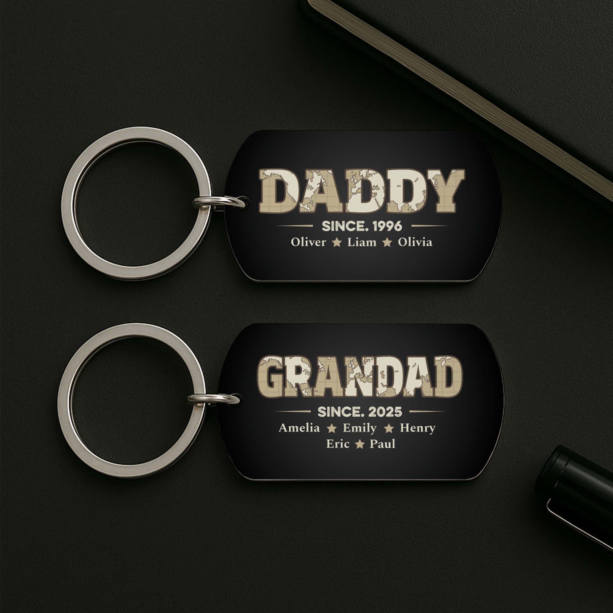 2315JUS2 custom metal keychains gifts for dad and grandpa 2315JTL5B