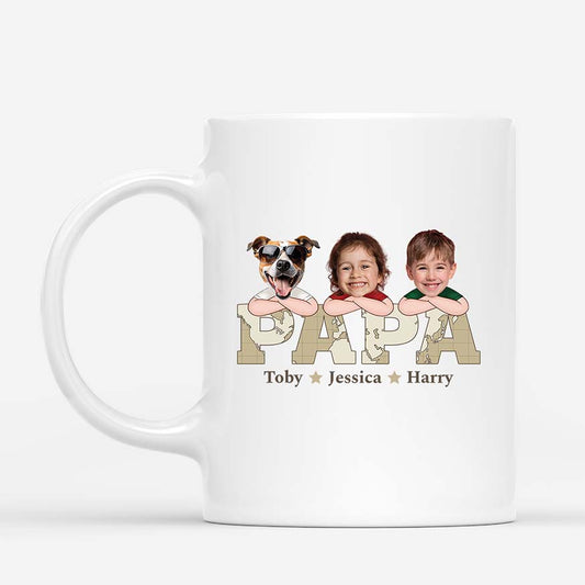 2333MUK1 personalised best papa with the world map mug_62265448 dc04 43e5 a1db 8877dbff7008