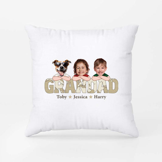 2333PUK2 personalised best papa with the world map pillow