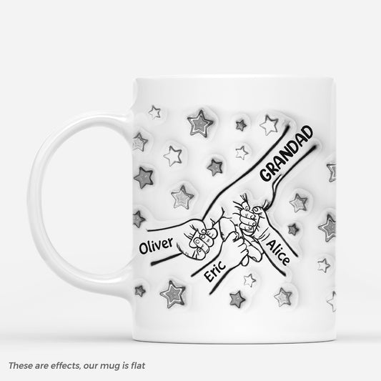 2410MUK1 personalised dad and kids fists bump stars mug_eca08f41 df44 4f41 bc0c 248726c3b9f3