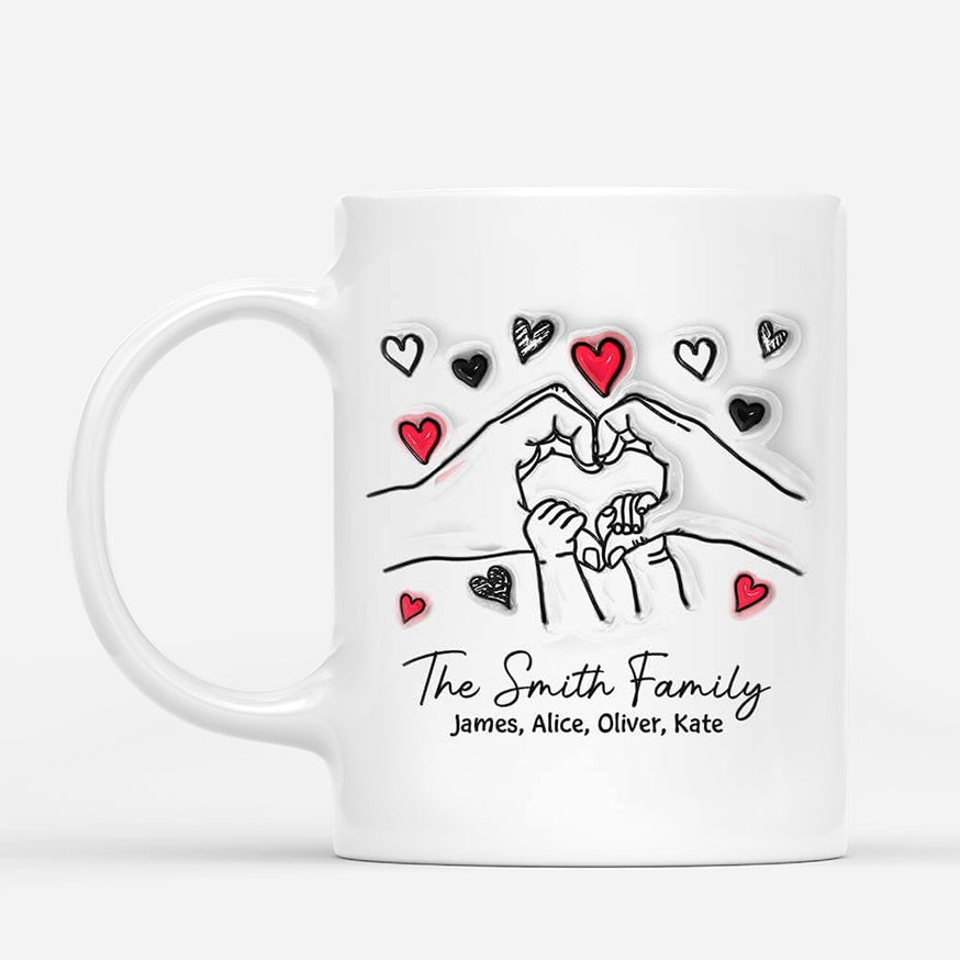 2411UK1 personalised family holding hands hearts mug_81ea752a 43dc 450e ade7 955c8b847ece