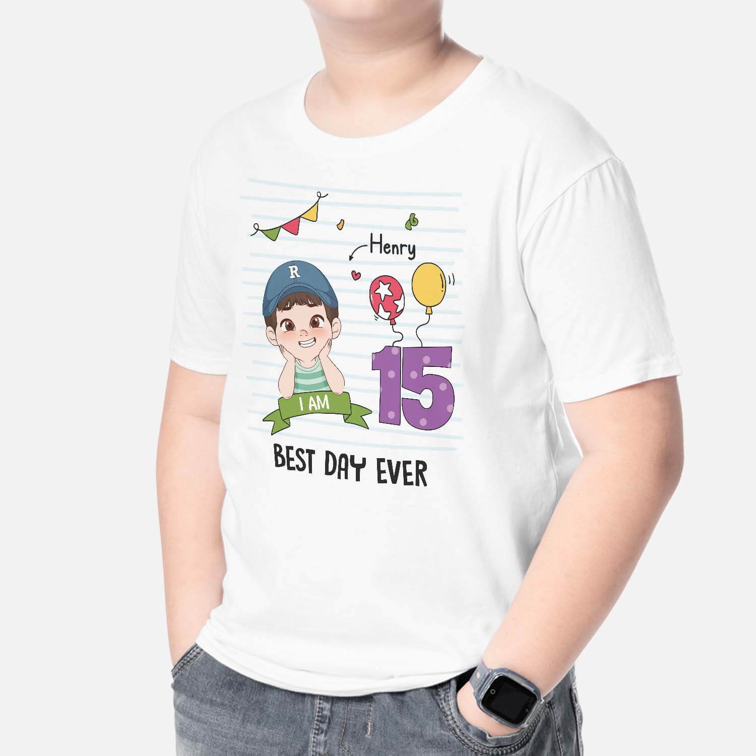 2597AUK2 best day ever personalised birthday t shirt for kids_4fae103d dc8f 4b81 8951 148b5a0d19d1