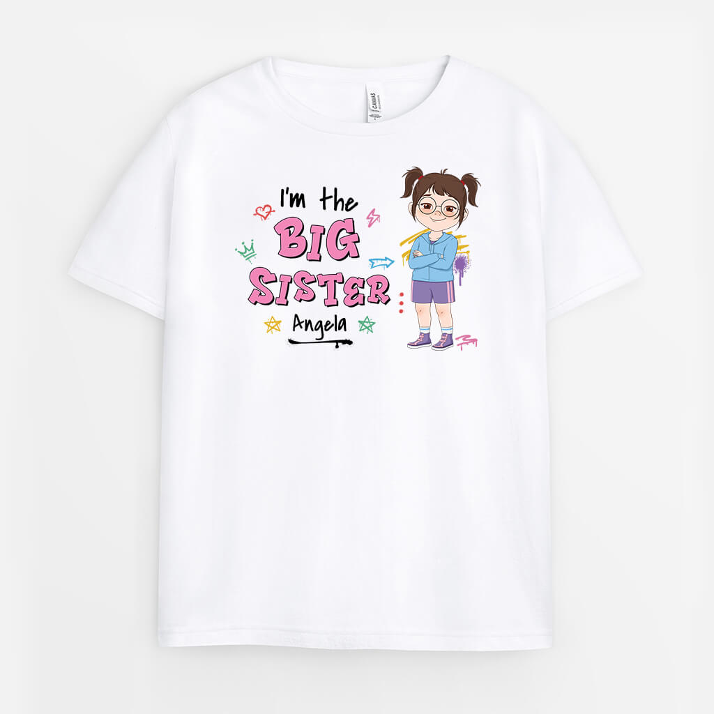 2606AUK1 a big little sister personalised t shirt for kids_a4956903 e1a8 4e54 91d5 60cfaf868db0