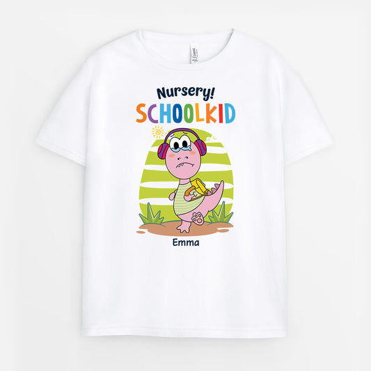 2617AUK1 nursery school kid personalised t shirt for kid