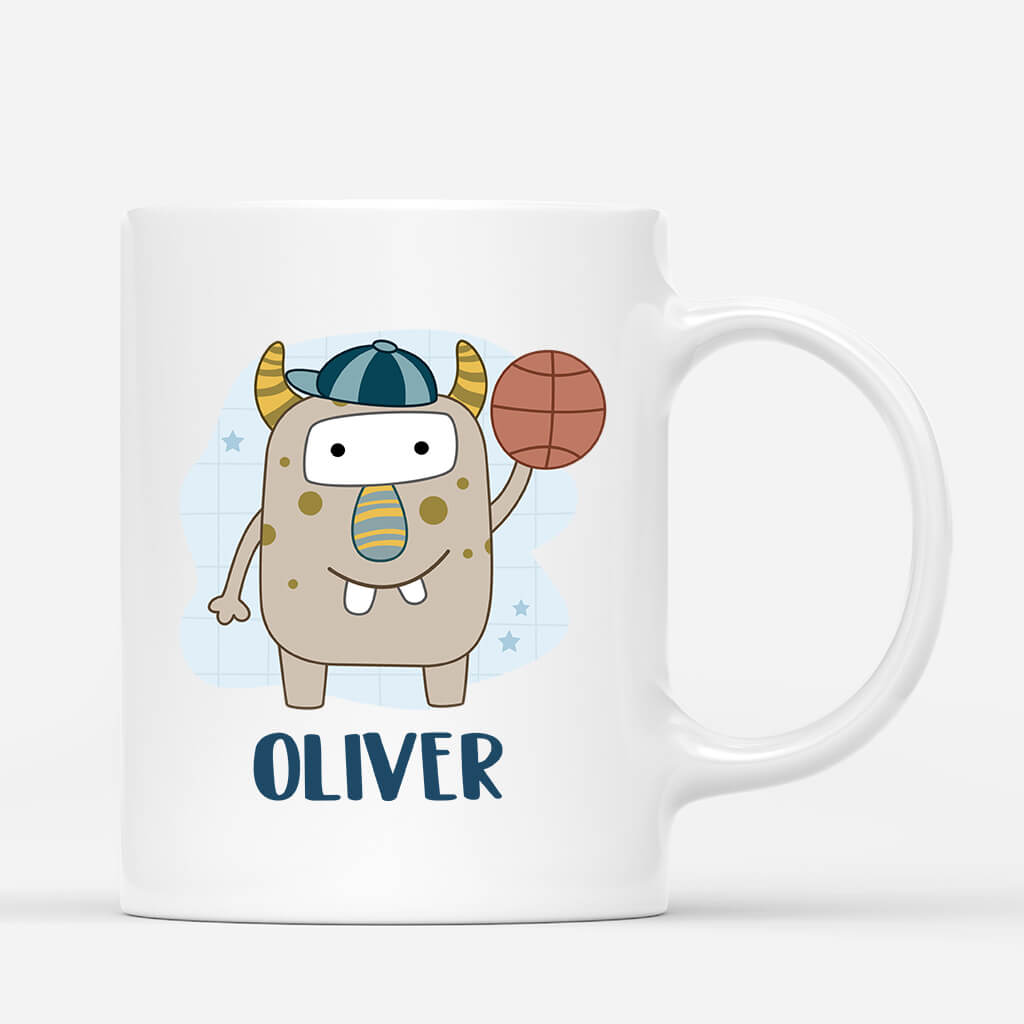 2619MUK1 monsters name personalised mug for kids