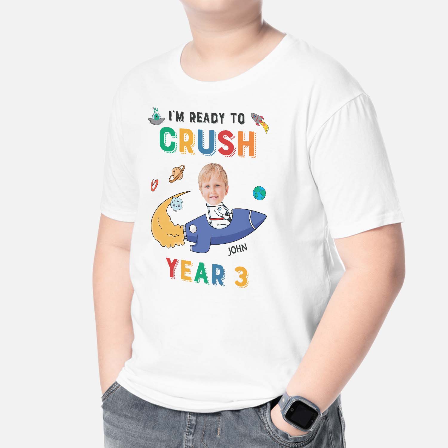 2622AUK2 im ready to crush nursery universe childrens custom t shirts