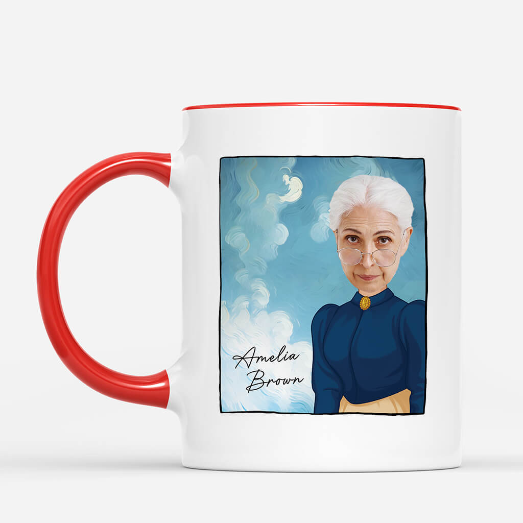2629MUK2 a womans face custom mugs uk for art lovers