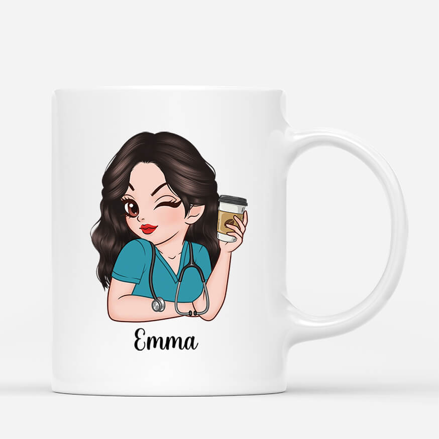 2640MUK3 sleep all day nurse all night custom mug for her