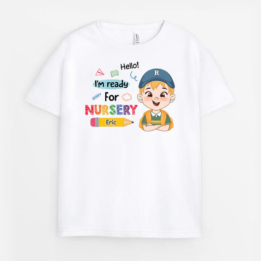 2654AUK1 im ready for nursery custom kids t shirt