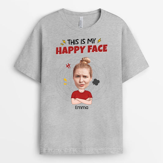 2661AUK2 this is my happy face funny customised t shirt printing for men