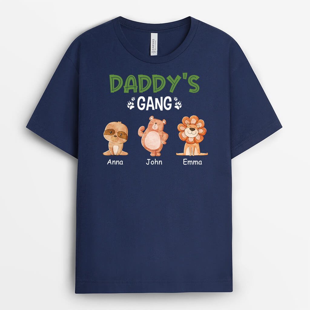 2716AUK2 mummys gang with animals customised t shirts for her