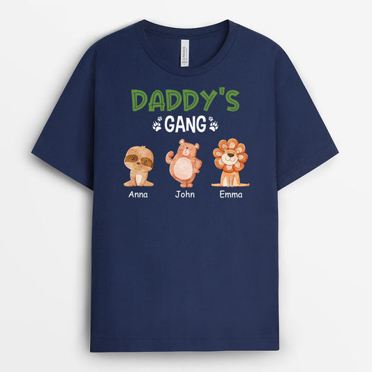 2716AUK2 mummys gang with animals customised t shirts for her