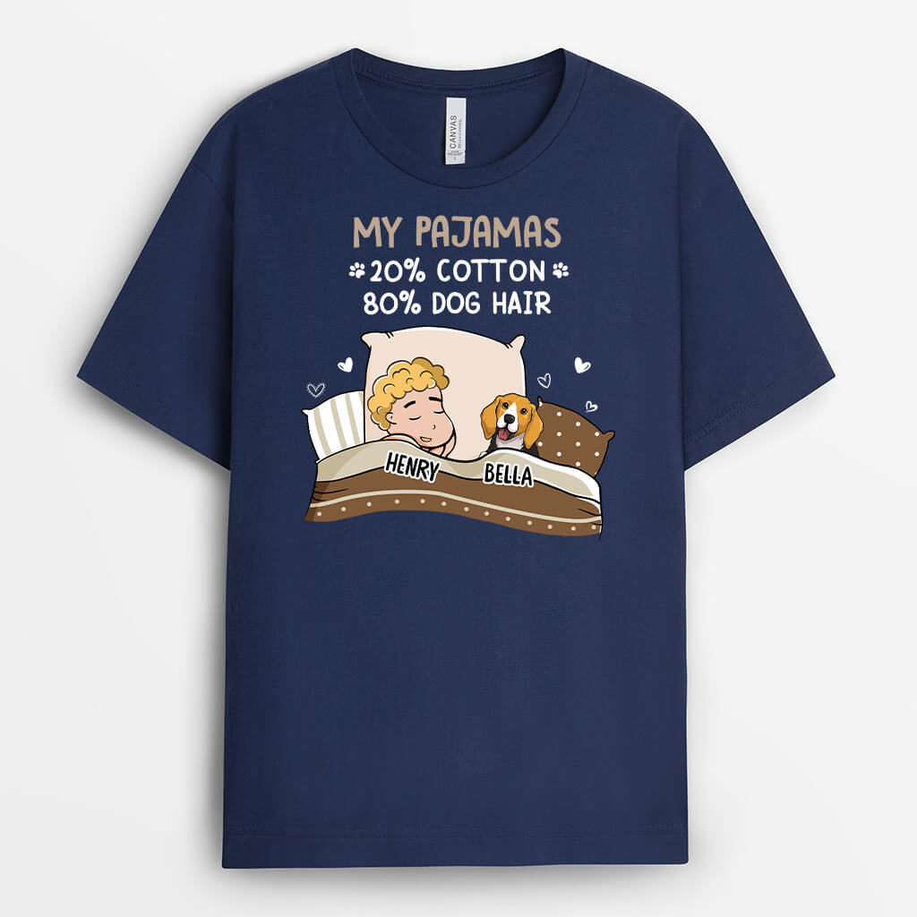 2729AUK2 my shirt 20_ cottton 80_ dog hair t shirt personalised dog presents