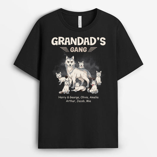 2731AUK2 grandads gang wolves custom print t shirt for men