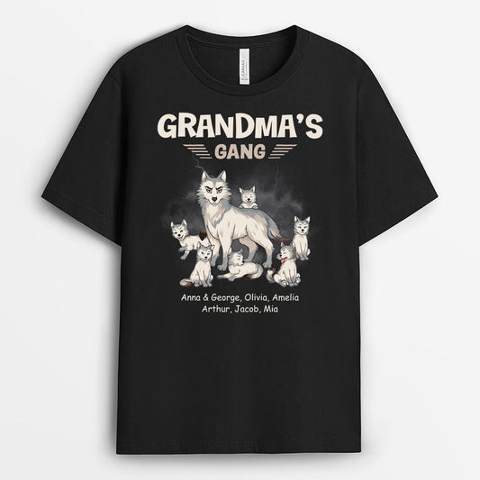 2731AUK2 grandmas gang wolves personalised t shirts for women