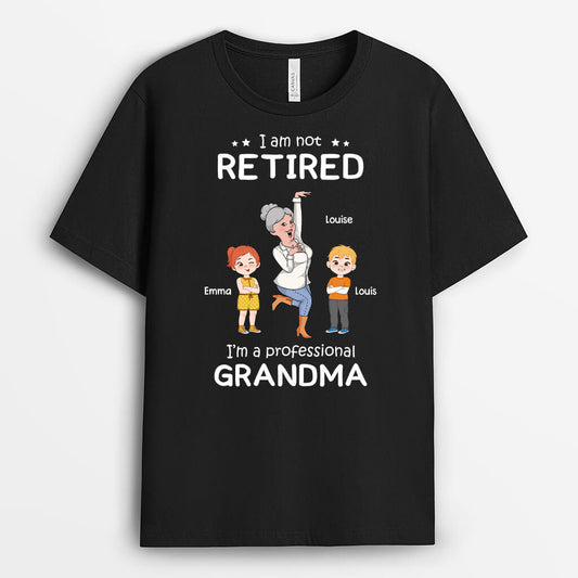 2739AUK1 im not retired im a professional grandma customised retirement presents for her