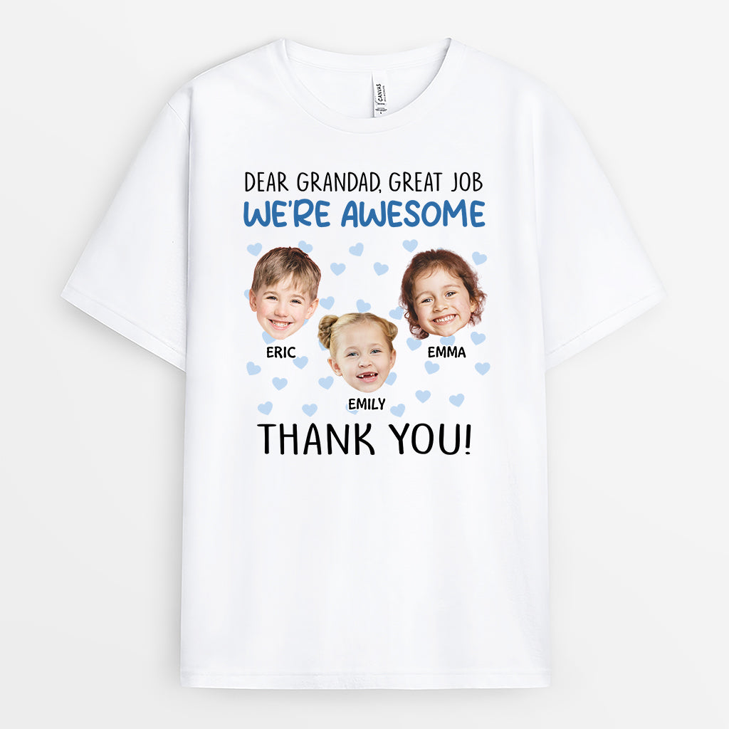 2744AUK1 dear mum great job personalised tee shirts for women_57b90124 8a8d 4718 acdd 4fdfcfd37615