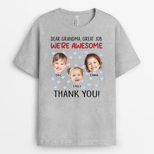 2744AUK2 dear mum great job personalised tee shirts for women