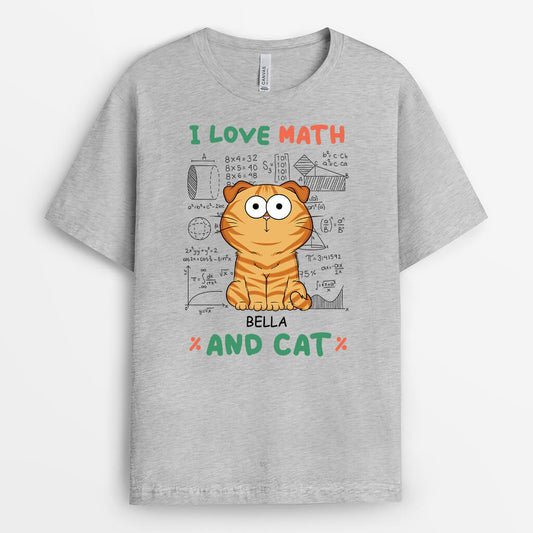2746AUK2 love math and cats t shirt custom cat themed gifts