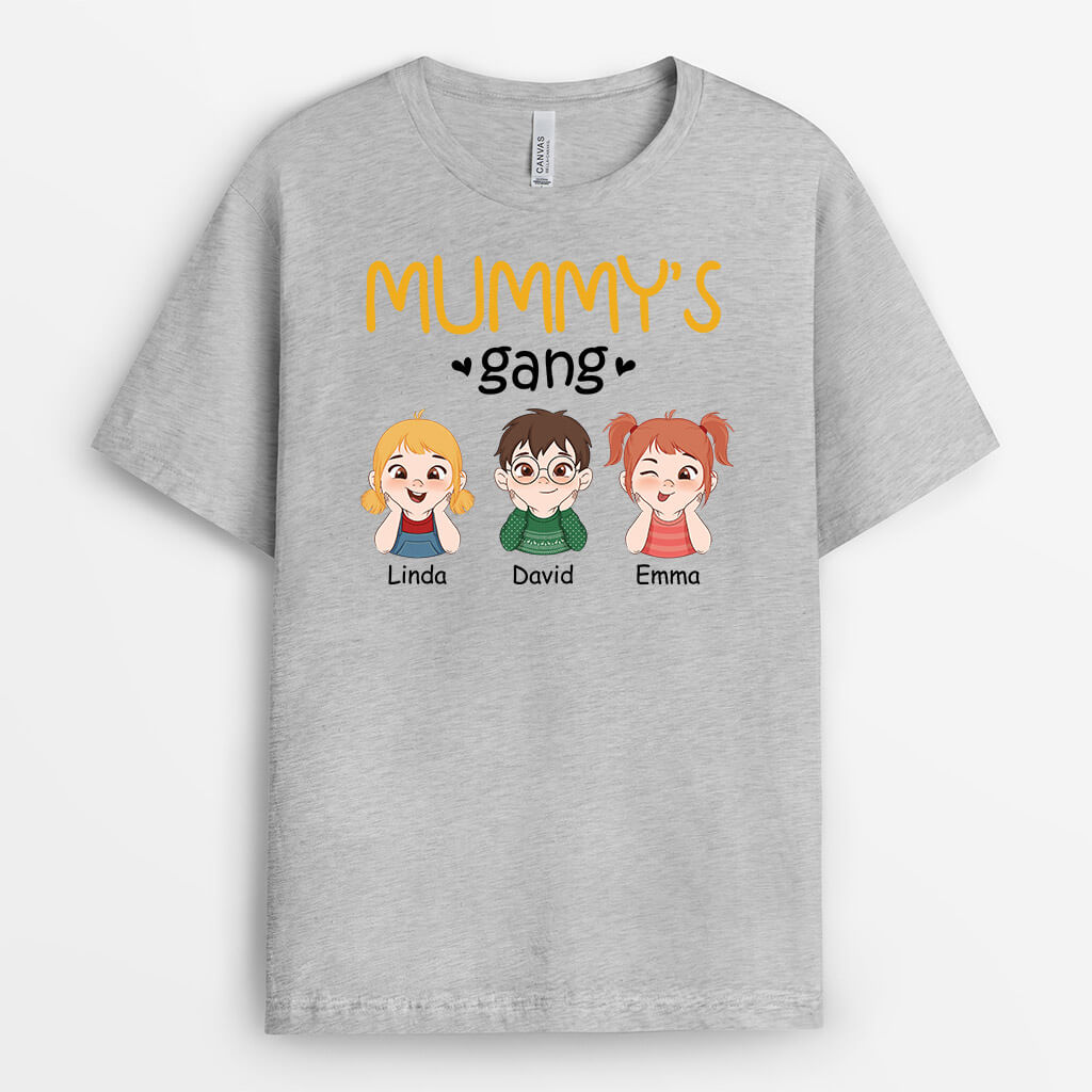 2747AUK2 grandpas gang t shirt personalised gifts for grandad