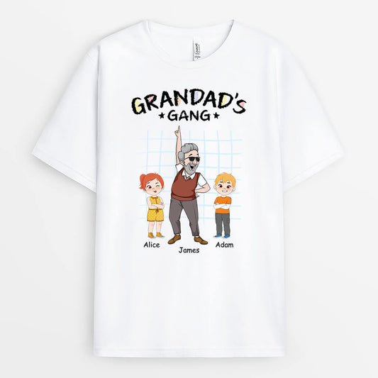 2756AUK1 grandads gang point hand up custom funny t shirt