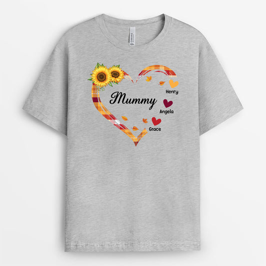 2765AUK2 grandma sunflower t shirts customised autumn themed gifts