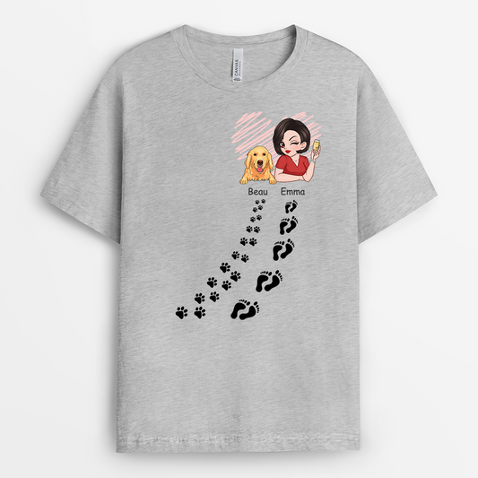 2768AUS2 paw prints and footprints t shirt personalised dog gifts for humans_3f7ddc4b 0c96 41cf 9f21 38e8e0498f94