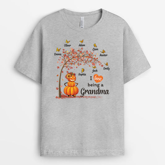 2773AUK2 i love being a mummy t shirt custom autumnal gifts