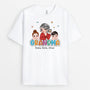 2774AUK1 grandma and cute kids  personalised tee shirts