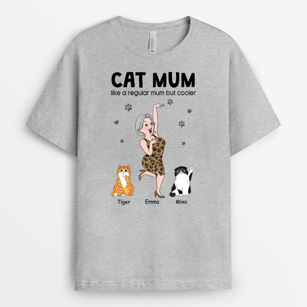 2778AUK2 like a regular dad but cooler personalised t shirts for cat dad