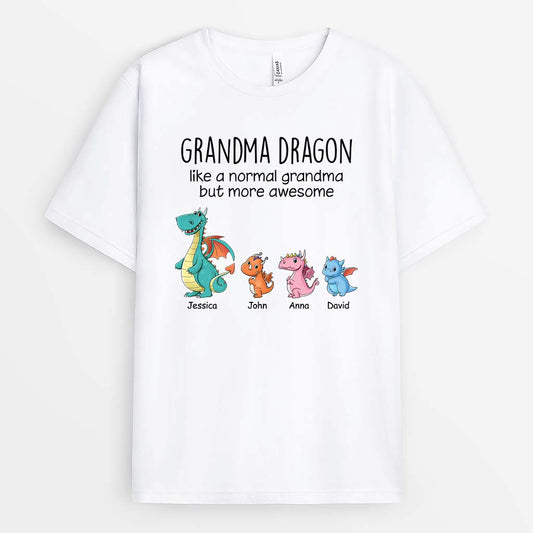 2783AUK1 mama grandma dragon personalised t shirt uk_820f0447 2528 46f7 92af 3c283066203b