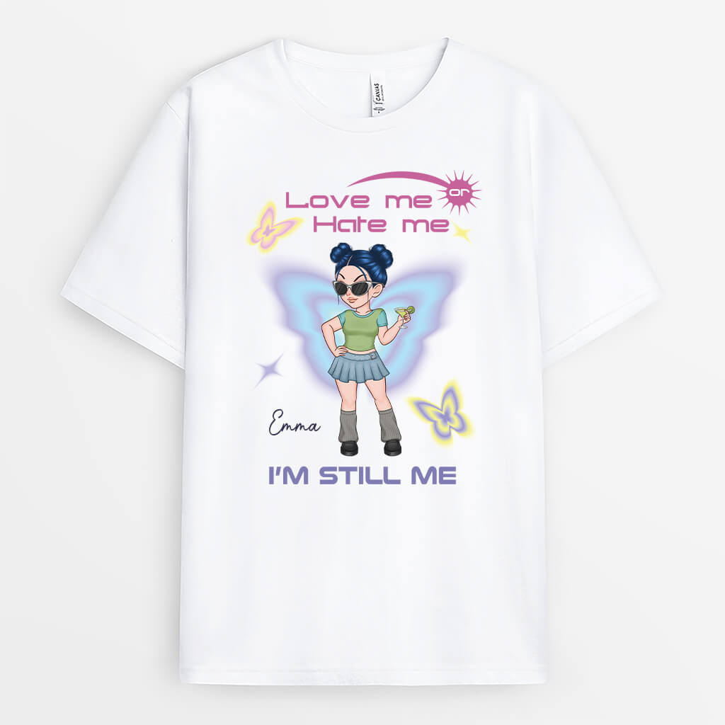 2791AUK1 love me or hate me t shirt personalised gifts for her