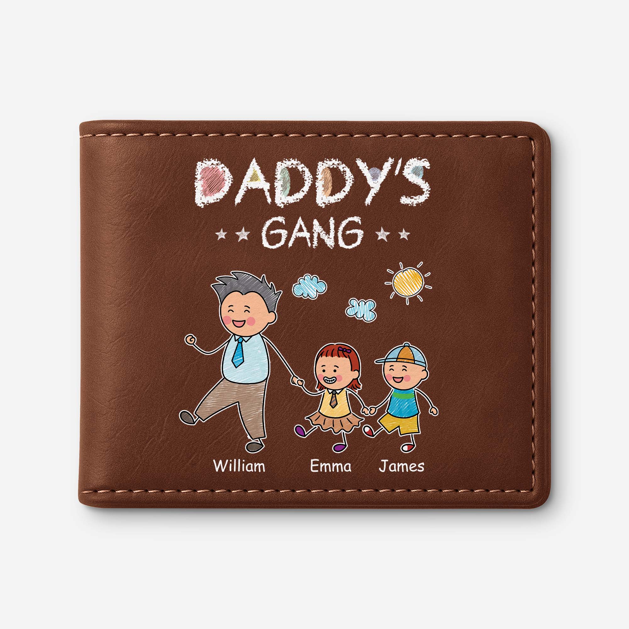 2793JUS1 personalized fathers day wallet cute gifts for dad from kids 2793J