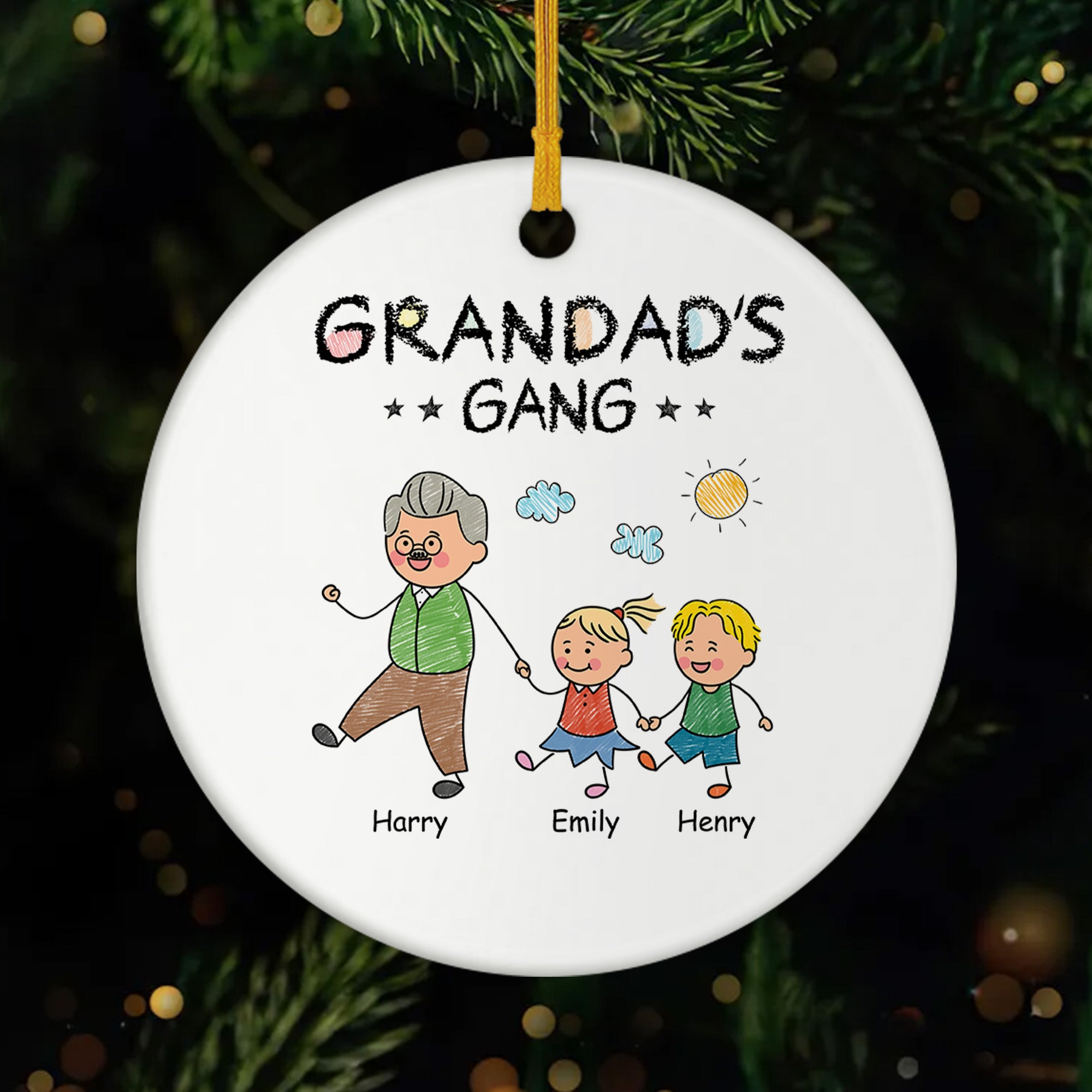 2793OUk1 personalized gifts for grandpa ceramic christmas ornaments 2793O3L8B