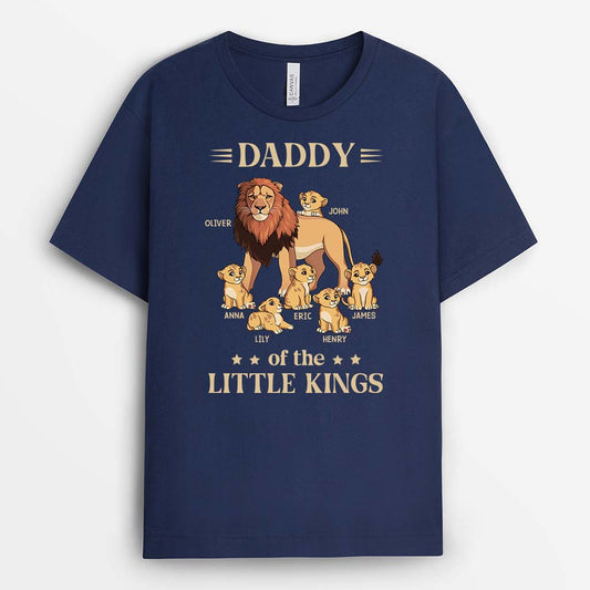 2798AUK2 daddy of the little kings personalised t shirt ideas for dad