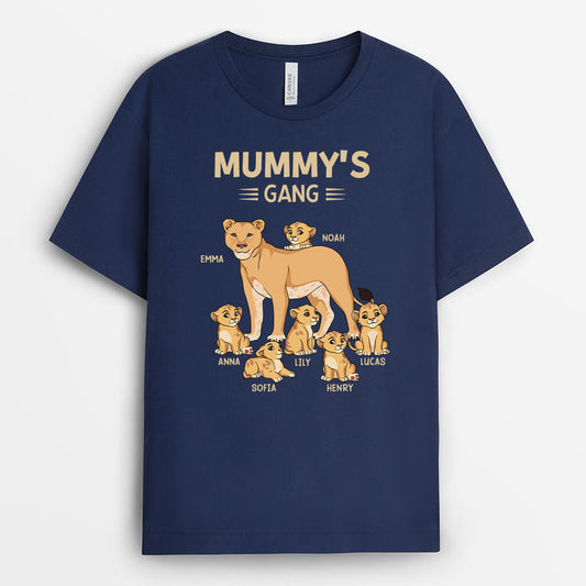 2799AUK2 mommys gang t shirt personalised gifts for mum