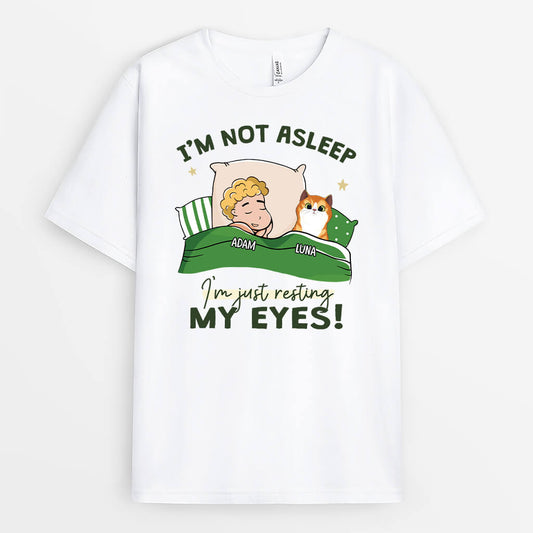 2811AUK1 im not asleep t shirt custom cat and owner gifts_162a1299 5419 4dac 88c7 a8d9506663b8