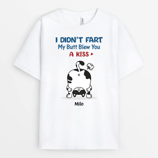 2826AUK1 i didnt fart cat funny personalised t shirts