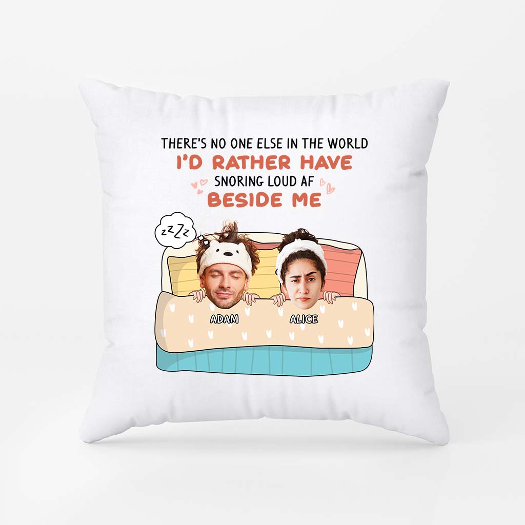 2829PUK1 theres no one else in the world pillow personalised gifts for couple