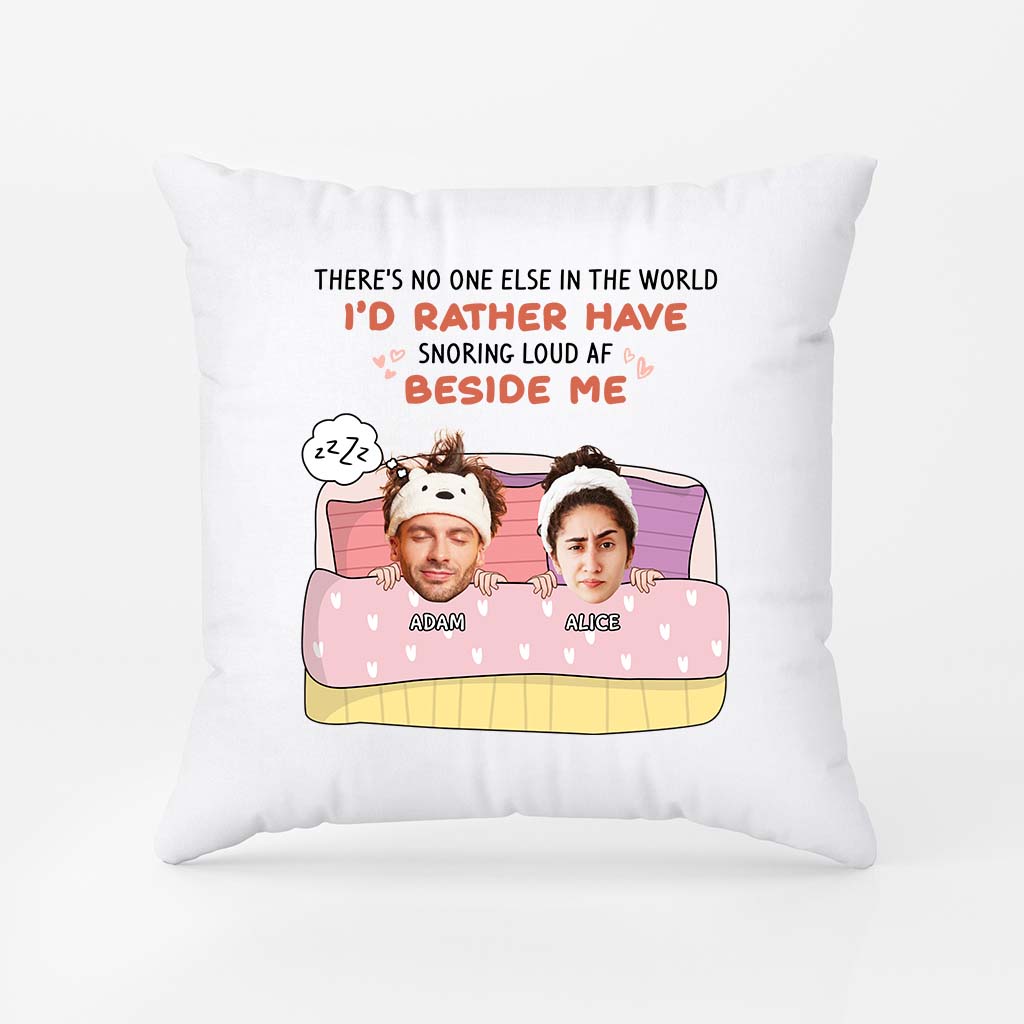2829PUK2 theres no one else in the world pillow personalised gifts for couple