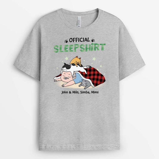 2831AUK2 official sleepshirt t shirt customised present for cat owner_94087510 46dc 4a82 ad74 728ea5dcdfd0