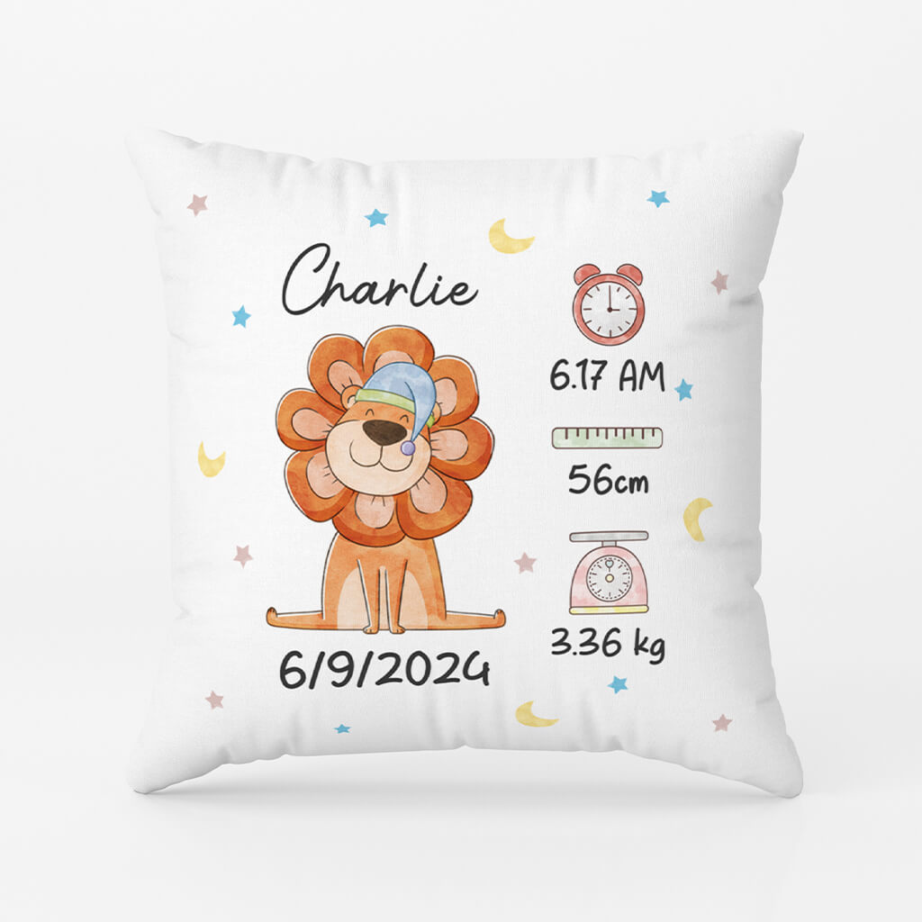 2841PUK1 baby data pillow personalised gifts for kids
