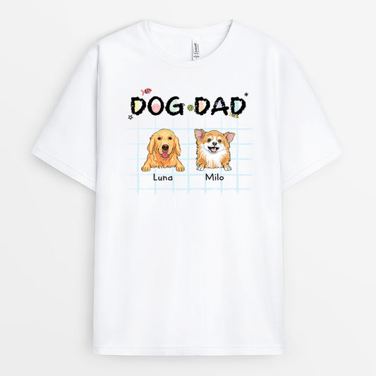 2848AUS1 dog dad t shirt personalised gift ideas for dog dad